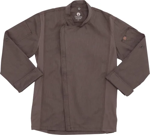 Vista 9 de Chef Works Abrigo de chef Hartford para hombre