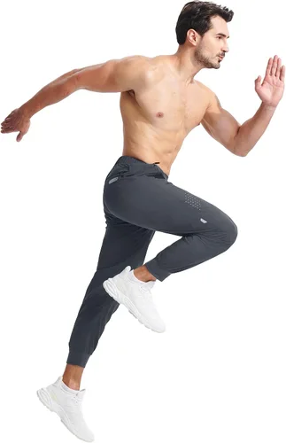 Vista 5 de Men's Lightweight Hiking Pants Breathable Quick Dry Fit Camping Fishing Running Athletic Active Jogger Pants