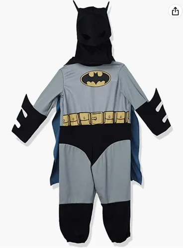 Vista 4 de Rubie's Disfraz infantil de Batman, Gris