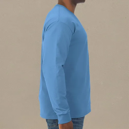 Vista 5 de Jerzees Men's Dri-Power Cotton Blend Long Sleeve Tees, Moisture Wicking, Odor Protection, UPF 30+, Sizes S-3x