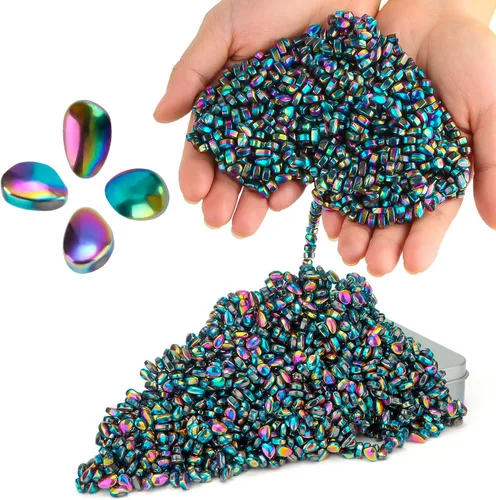 Vista 21 de Más de 300 masillas de ferrita originales de color negro, piedras sensoriales, para adultos para aliviar el estrés y el escritorio, artículos