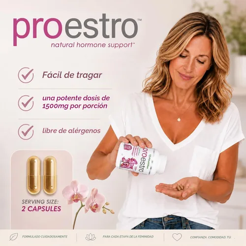 Vista 3 de ProEstro pastillas de estrógeno para mujer. Suplemento de hormonas femeninas para equilibrio