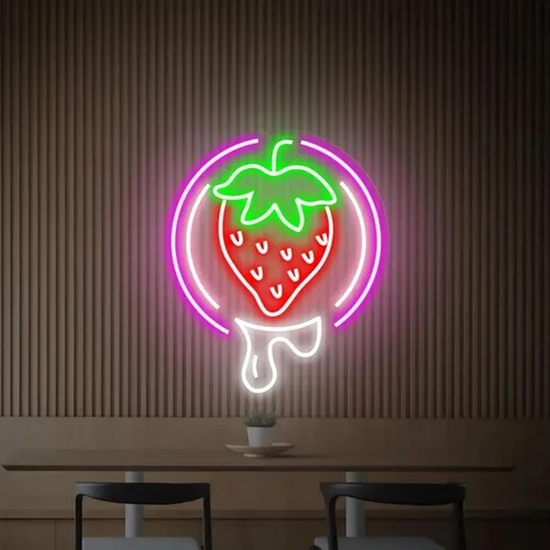 Vista 12 de Letrero de Neón de Té de Burbujas, Luz LED de Neón de Té Boba y Leche para Bebidas, Café, Barra de Tienda, Decoración de Pared, Arte Personalizado