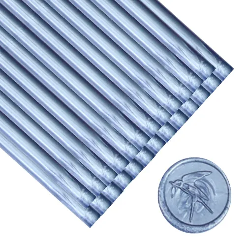 Vista 11 de 30 barras de sellado de cera de bronce, 30 varillas de sellado de cera para sello de cera, mini pistola de cera para sellar palos de sellado, apto