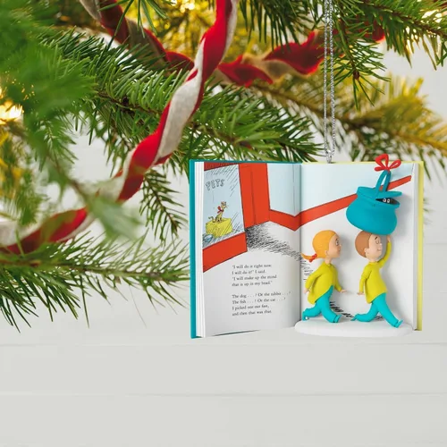 Vista 2 de Hallmark 1595QXI3382 Dr. Seuss ¿Qué mascota debo conseguir? Adornos navideños de recuerdo