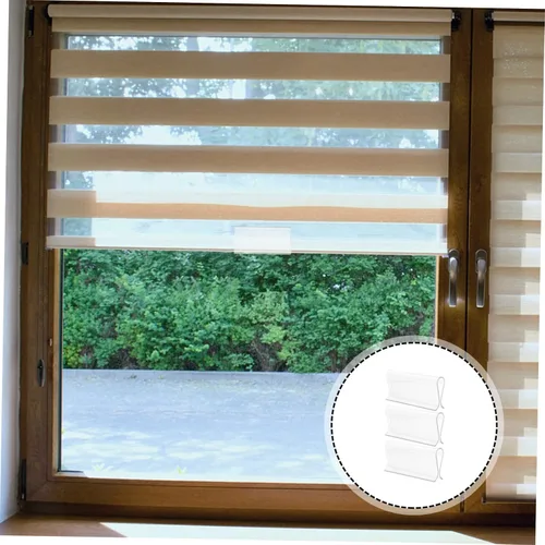 Vista 5 de COHEALI 6 piezas de accesorios para persianas enrollables, agarre horizontal, cenefa para ventana, agarre de mano, artículos para el hogar