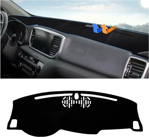Vista 25 de Autorder Cubierta de salpicadero para Hyundai Sonata 2009 2010 Accesorios Dash Cover Upgrade Flannel Dash Mat Parasol Protector de rayos UV