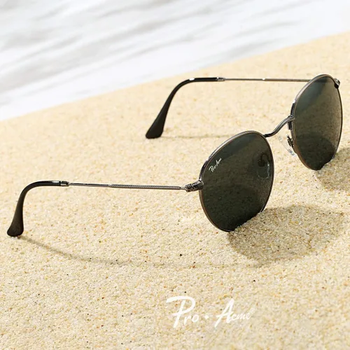 Vista 4 de Pro Acme Polarized Round Sunglasses Classic Retro Metal Frame