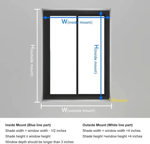 Vista 6 de Changshade Persianas enrollables 100% opacas sin cordones para ventanas, persianas de parada libre, tela aislante térmica, protección UV, persianas