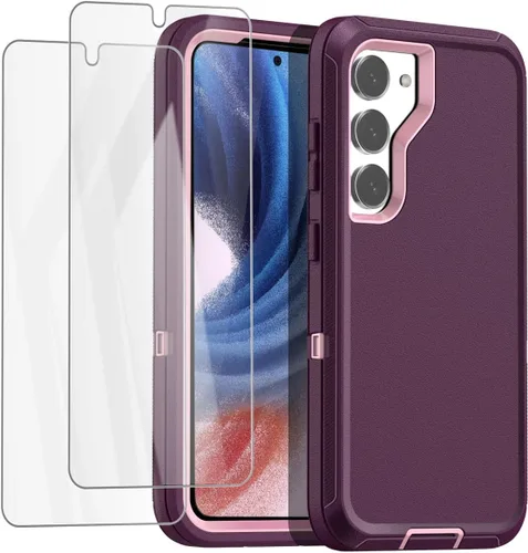Vista 11 de AICase Funda para Samsung Galaxy S23 (6.1 pulgadas) con protector de pantalla, protección resistente de servicio pesado contra caídas, cuerpo