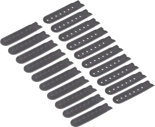 Vista 16 de uxcell Tapa de correa Snapback, agujeros de plástico ajustable sombrero broche hebilla reemplazo para reparación de tapas