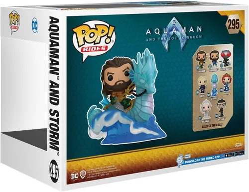 Vista 3 de Funko Pop! Ride Deluxe: DC Aquaman on Storm - Figura de vinilo coleccionable - Idea de regalo - Producto oficial - para niños y adultos - Fans