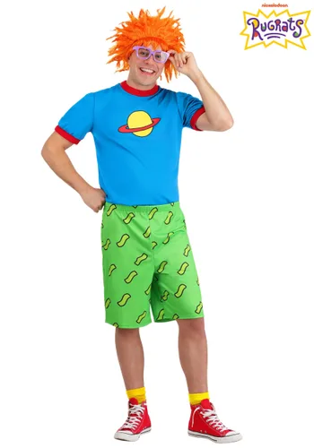 Vista 4 de Disfraz de Hombre Chuckie Rugrats de Nickelodeon Multicolor