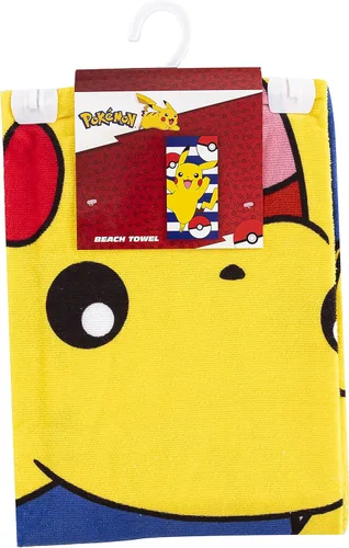 Vista 2 de Northwest Toalla de playa Pokémon – Diseño de Pikachu y Poké Ball – Toalla suave y absorbente de 30 x 60 pulgadas para baño, piscina o playa
