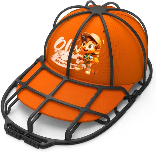 Vista 12 de XQXA Jaula de lavado de sombreros para gorras de béisbol, limpiador de sombreros para lavadora y lavavajillas, se adapta a gorras de adultos