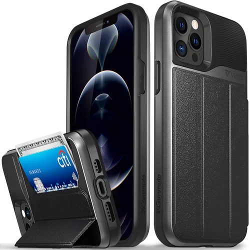Vista 20 de VENA vCommute - Funda tipo cartera compatible con Apple iPhone 11 (6.1 pulgadas 2019), (protección contra caídas de grado militar) con tapa y ranura