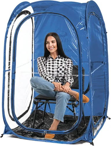 Vista 19 de WeatherPod® Pop-Up Sports Tent 1-2 Person – Instant Setup MyPod™ Original Shark Tank All-Weather Shelter for Outdoor Sports, Rain, Wind & Cold