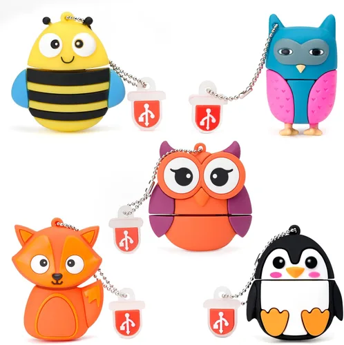 Vista 12 de Memoria USB Stick 4pcs 16GB Cute Flash Drive Capybara Animal Memory Stick Novedad Flash Drive Pendrive Thumb Drive Regalo para estudiantes y niños