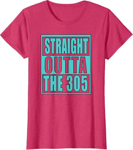 Vista 6 de Miami Straight Outta The 305 Funny South Florida Fan - Camiseta