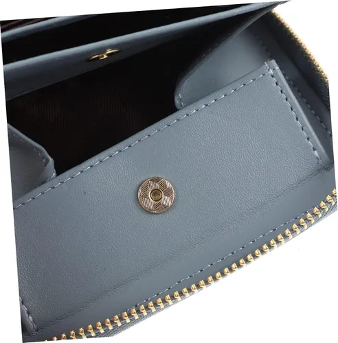 Vista 5 de STOBOK Funda tipo cartera para tarjetas de visita para hombres, tarjetero para tarjetas de visita, cartera para tarjetas de identificación, práctica