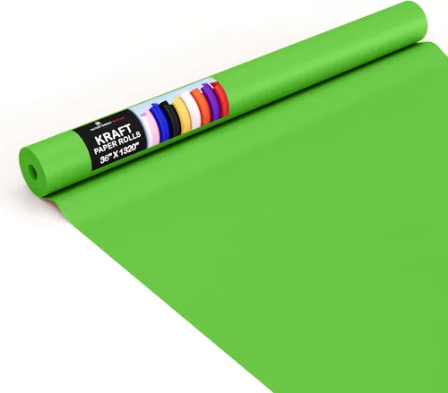 Vista 23 de Crown Display Rollo de papel kraft negro de 17.75 x 1320 pulgadas (110 pies), papel de regalo kraft perfecto como papel de envío, rollo de papel