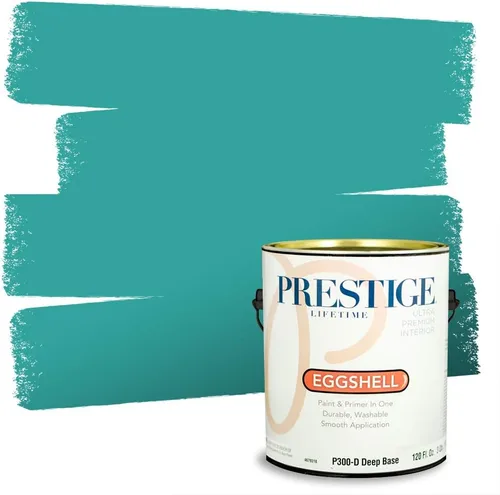 Vista 203 de PRESTIGE Pintura interior e imprimación en uno, salpicaduras acuosas, cáscara de huevo, 1 galón