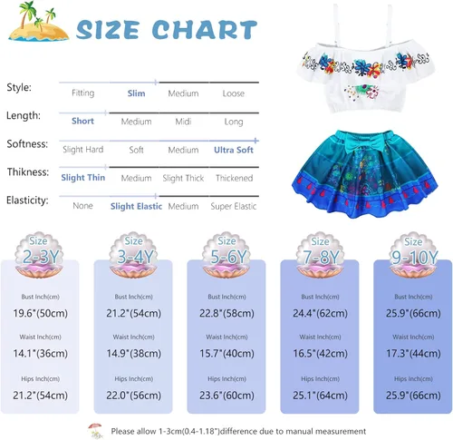 Vista 7 de AmzManch Girls Encanto 2 Pieces Swimsuit Mirabel Bikini Isabela Tankini Madrigal Family Adventure Swimwear Beach Bathing Suit