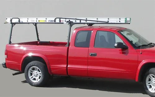 Vista 3 de Estante de riel 2 para Toyota Tacoma 2005-2022, cama corta, color negro