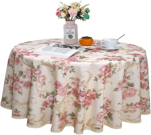 Vista 17 de Mantel cuadrado con estampado floral de 38 x 38 pulgadas, resistente a las manchas e impermeable, para cocina, comedor, interior y exterior