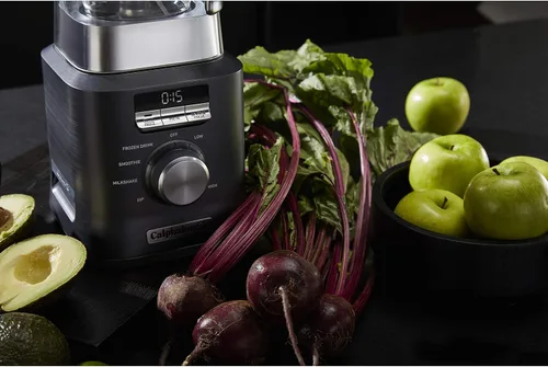 Vista 7 de Calphalon Licuadora Auto-Speed de 68 onzas con vaso para batidos Blend-N-Go y tarro Tritan sin BPA Base de 1100 W, acero inoxidable oscuro