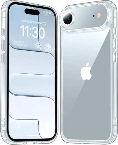 Vista 7 de MOZOTER Funda transparente para iPhone 17 Pro, antiamarilleo, antideslizante, a prueba de golpes, delgada y bonita funda para iPhone 17 Pro de 6.3