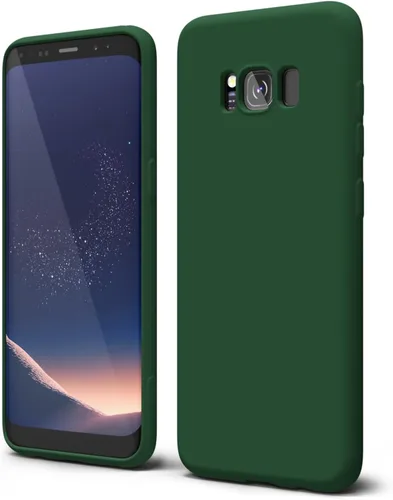 Vista 474 de oakxco Funda para teléfono Samsung Galaxy S8 de silicona líquida, delgada y fina de gel de goma suave TPU cubierta protectora simple llana