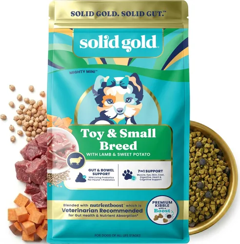 Vista 20 de Solid Gold Toy & Small Breed Dog Food Dry Small Bites - Alimento para perros de grano entero de bisonte - Croquetas saludables para perros con alta