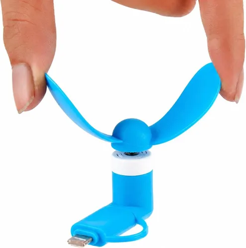 Vista 3 de ECHOZONE Mini ventilador de teléfono celular, paquete de 6, ventilador