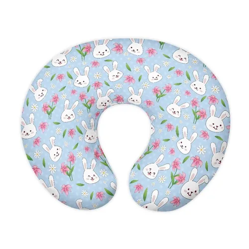 Vista 9 de Forchrinse Bee Daisy - Funda de almohada de lactancia elástica para bebé, fundas de lactancia extraíbles para almohada de lactancia, bonita funda