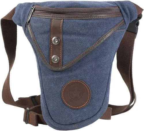 Vista 38 de Canvas Drop Leg Bag Outdoor Waist Pack for Men Women Tactical Military Motorcycle Bike Cycling Multi-Pocket Waist Fanny Pouch Travel Hiking Climbing