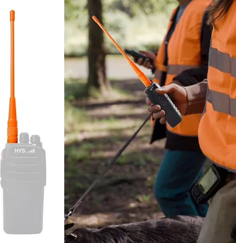 Vista 6 de HYS Antena hembra VHF UHF SMA, doble banda 6.6 ft/27.6 in Walkie Talkie Antena para 144/430Mhz Retevis Baofeng Wouxun KG-659 UV-5R 9R Radio de mano
