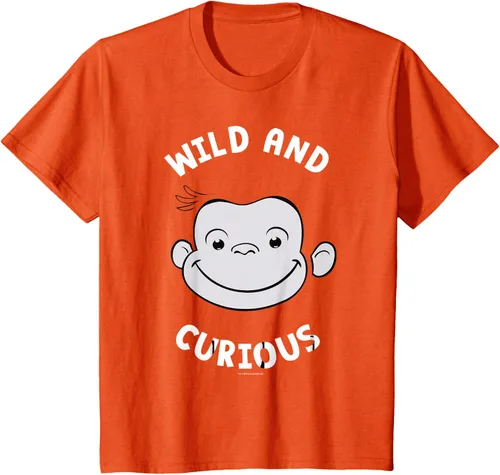 Vista 35 de Curious George Camiseta Big Face Wild and Curious Negro