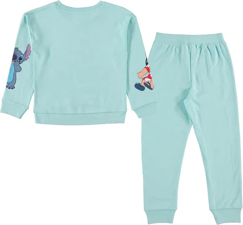 Vista 2 de Lilo Stitch - Conjunto de ropa con capucha y pantalón deportivo conjunto de 2 piezas tallas para niñas 4-16