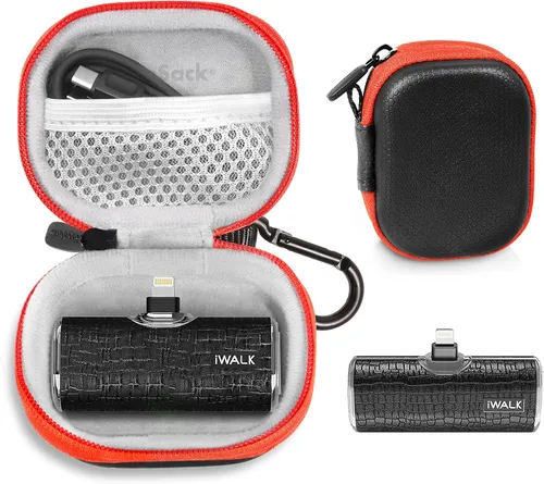 Vista 7 de Funda para cargador portátil pequeño compatible con iWALK pequeño cargador portátil USB-C, Anker Nano, JEJILL, LanLuk, Charmast, LENUTO, Swyop