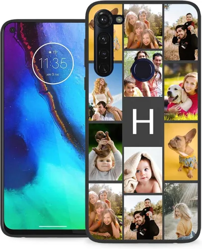 Vista 9 de Funda personalizada para Motorola Moto G Stylus 2020 con nombre de foto, texto y foto, GStylus personalizado -20 funda suave y fina (negro) de 6.4
