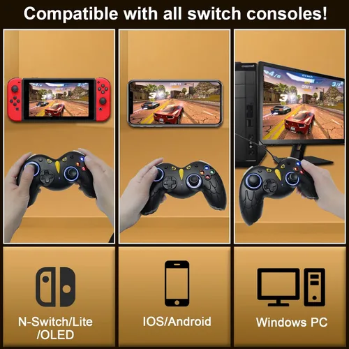 Vista 6 de STOGA Switch Controller-Cute Eagle Animal Pro Gamepad for Nintendo SwitchLiteOLED Bluetooth Switch Controller,Wireless Controller with Wake