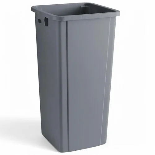 Vista 15 de Cubo de basura cuadrado negro de 19 galones, plástico de grado comercial, fácil limpieza, ideal para el hogar y la oficina