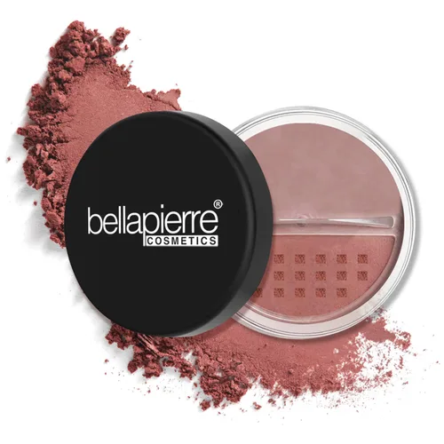 Vista 9 de Bellapierre Rubor mineral – Rubor en polvo suelto, color ligero de mejilla, acabado húmedo cálido, sin talco, hipoalergénico y no tóxico, 0.3 oz