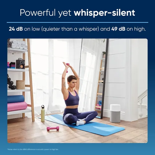 Vista 7 de BLUEAIR Purificador de aire para el hogar grande, dormitorio y habitaciones pequeñas - Limpiador HEPASilent para mascotas, alergias, polvo y virus