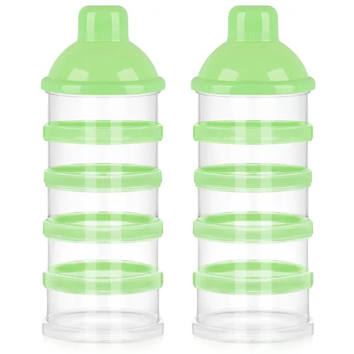Vista 13 de Accmor dosificadores de leche en polvo para bebés, antiderrames, inteligentes, apilables, contenedor de almacenamiento para viaje, sin bisfenol A, 5