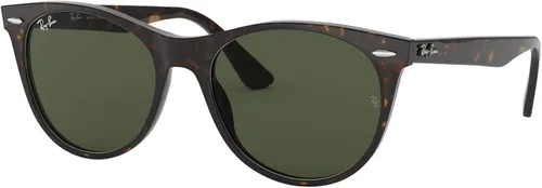 Vista 13 de Ray-Ban Gafas de sol redondas fotocromáticas Wayfarer Ii Evolve RB2185 para hombre Negro/G-15 Verde