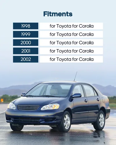 Vista 2 de ECCPP Manijas de puerta Exterior Interior Pasajero Lado del Conductor Delantero Trasero para 1998 1999 2000 2001 2002 para Toyota Corolla (8 piezas)