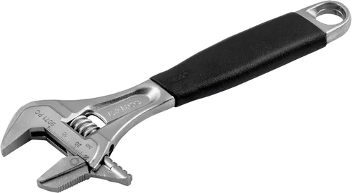 Vista 10 de Bahco 6" SAE Ergo - Llave industrial combinada ajustable/para tubos con acabado negro, boca reversible para doble funcionalidad, dientes agresivos