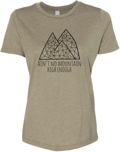 Vista 16 de Cute Women's Screen Printed Crew Neck Tee, Shirts With Sayings, Dusty Blue or Olive